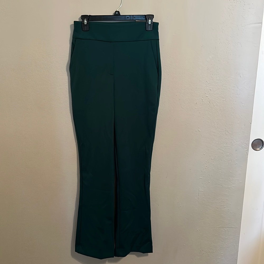 Dark emerald green Boot cut Dress pant. Super soft double knit. Size small